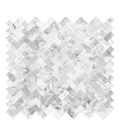 Herringbone Peel   Stick Backsplash Tile