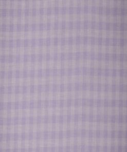 Purple Gingham Easter Cotton Fabric