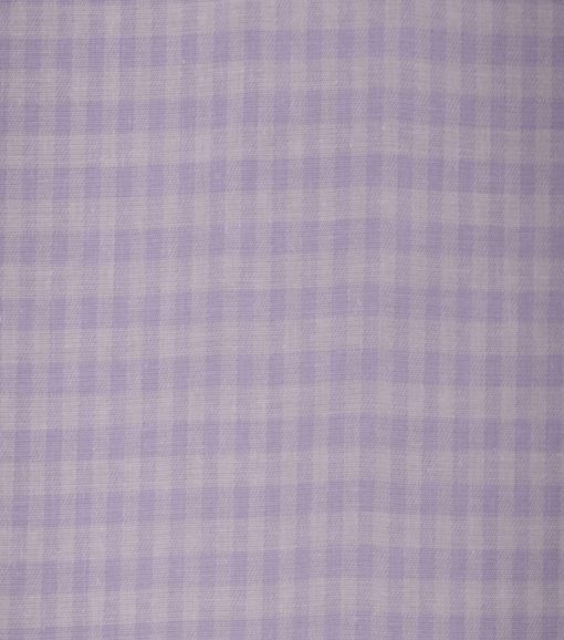 Purple Gingham Easter Cotton Fabric