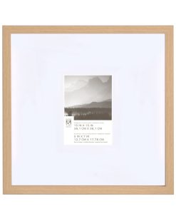 15 x 15 Matted to 5 x 7 Natural Wall Frame by Place   Time