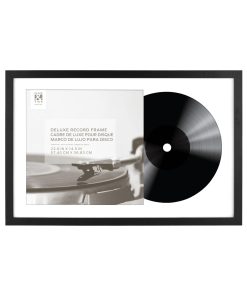24 x 16 Black Vinyl Record Display Frame by Place   Time