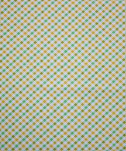 Yellow   Green Diagonal Plaid Super Snuggle Flannel Fabric