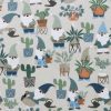 Super Snuggle Gnomes   Plants Flannel Fabric