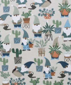 Super Snuggle Gnomes   Plants Flannel Fabric