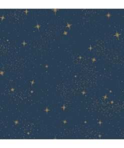 RoomMates Wallpaper Dark Blue Upon a Star