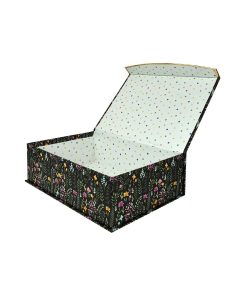 12 Ditzy Floral Green Flip Top Box by Place   Time
