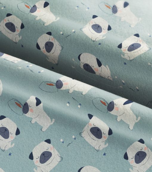 Pugs Super Snuggle Flannel Fabric - Image 3