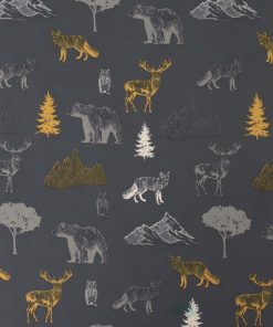 Wilderness Scenic Outline Super Snuggle Flannel Fabric