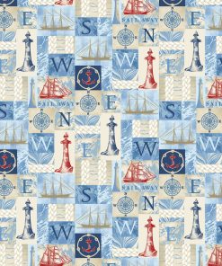 Sail Away Super Snuggle Flannel Fabric