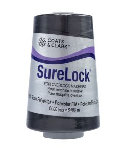 Surelock Spun Polyester 6000 YD Cone Black