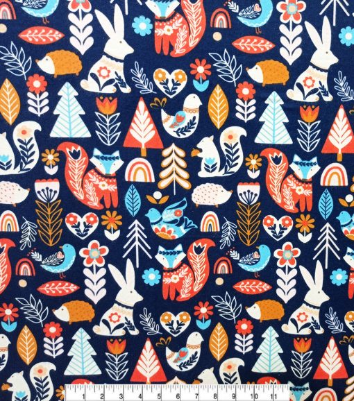 Folk Wilderness Super Snuggle Flannel Fabric - Image 2