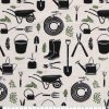 Garden Tools Super Snuggle Flannel Fabric