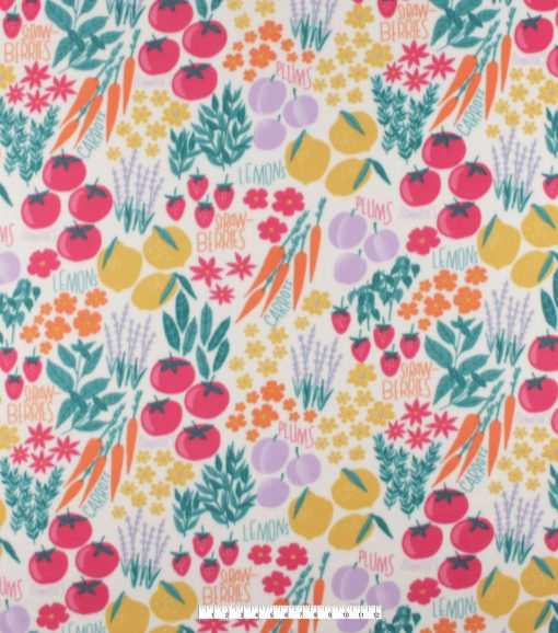 Veggies Blizzard Fleece Fabric
