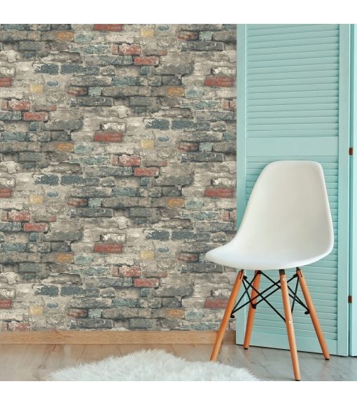 RoomMates Wallpaper Brick Alley - Image 7