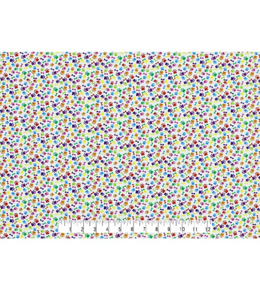 White Paw Novelty Prints Cotton Fabric - Image 4