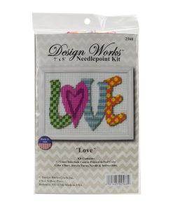 Design Works 7 x 5 Love Needlepoint Kit