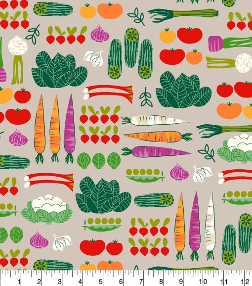 Veggies Super Snuggle Flannel Fabric - Image 2