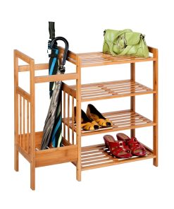 Honey Can Do 29 x 26 Natural Bamboo Entryway Organizer