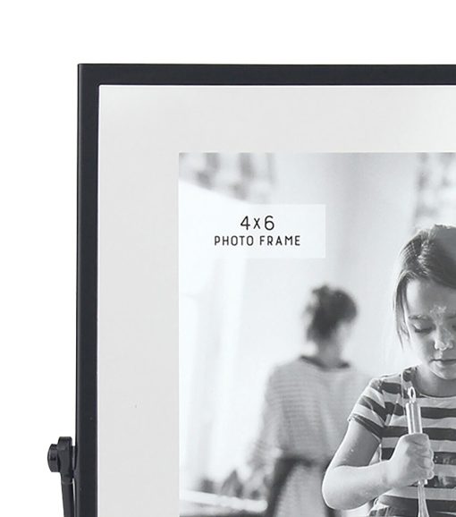 4 x 6 Black Floating Easel Tabletop Picture Frame - Image 3