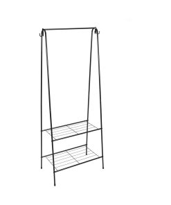 Organize It All 59 Garment Rack With 2 Tier Shelving