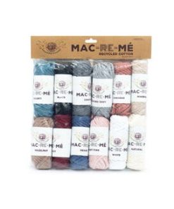 Lion Brand Mac Re Me 19yds Super Bulky Cotton Yarn 12 Bundle - 1