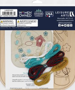 Leisure Arts 9 Gnome   Birds Wood Stitching Kit