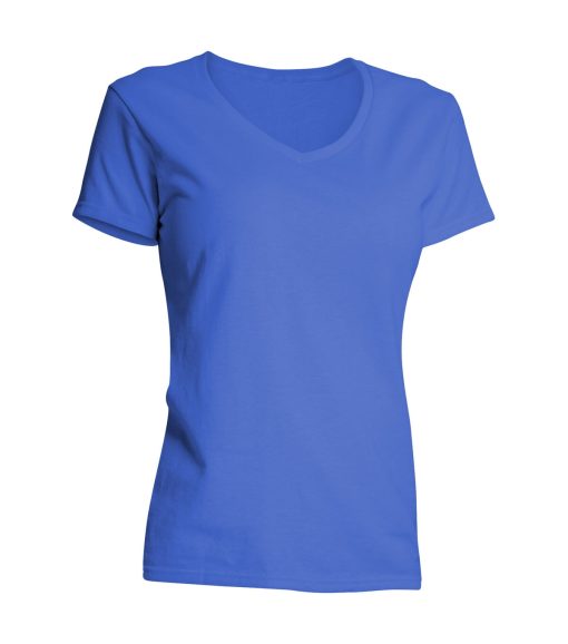 Gildan Ladies V Neck T-Shirt - Image 2