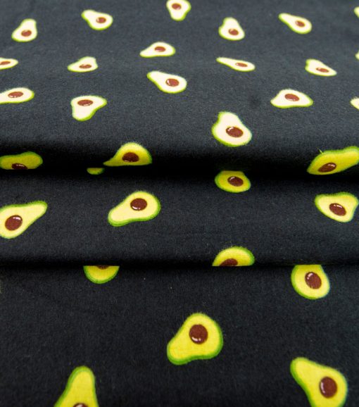 Tossed Avocado Super Snuggle Flannel Fabric - Image 4