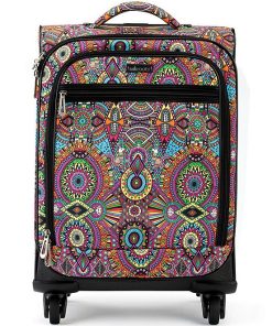 On The Go Carry-on 4-Wheel Spinner Eco Twill Rainbow Print Luggage