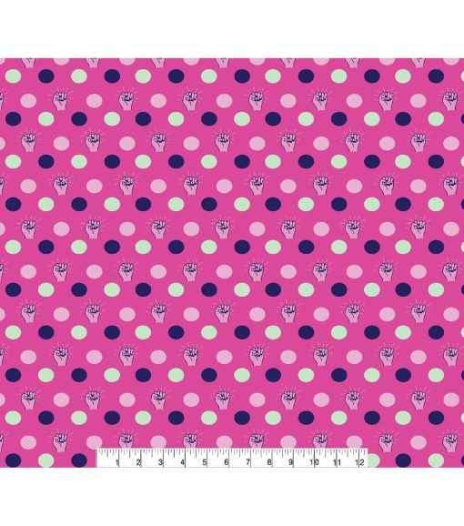 Girl Power Super Snuggle Flannel Fabric - Image 2