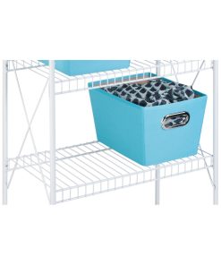 Honey Can Do 23 x 41 White Steel 4 Tier Storage Shelf