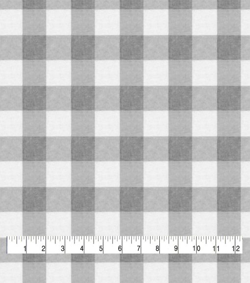 Gingham Blue Super Snuggle Flannel Fabric - Image 3