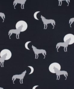 Wolves Blizzard Prints Fleece Fabric