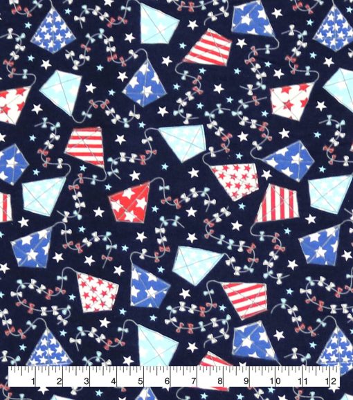 Americana Kites Super Snuggle Flannel Fabric - Image 2