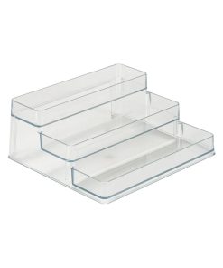 Simplify 9 x 4 Clear 3 Tier Cabinet Organizer