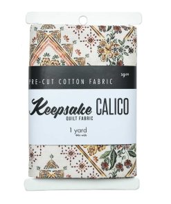 1yd Precut Multi Kaleidoscope Quilt Cotton Fabric by Keepsake Calico