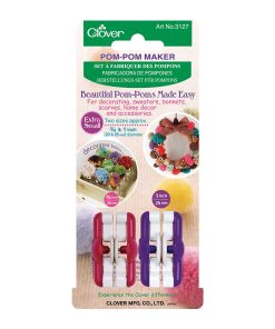 Clover Pom Pom Maker Extra Small 2 Pkg 3/4 1