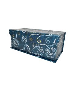 11.5 Navy Exotic Elegance Fliptop Box by Hudson 43