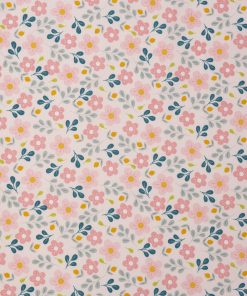 Delicate Pink Floral Cotton Fabric by Keepsake Calico