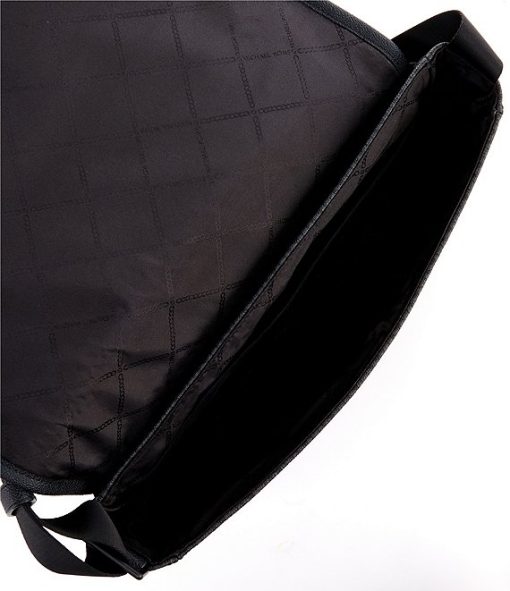 Malone Signature Logo Print Messenger Bag - Image 3