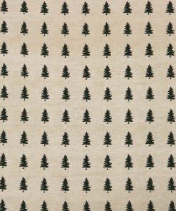 Pine Trees on White Super Snuggle Christmas Flannel Fabric