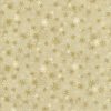 Brown Packed Snowflakes Christmas Cotton Fabric