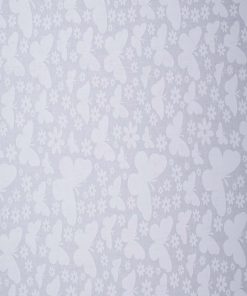 Butterflies on White Cotton Fabric by Quilter s Showcase