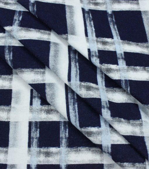 Sketchy Plaid Super Snuggle Flannel Fabric - Image 2