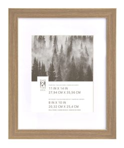 11 x 14 Matted to 8 x 10 Natural Wall Frame by Place   Time