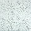 White Tin Peel   Stick Tile Backsplash