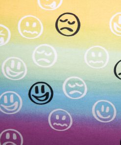 90 S Smiley Face Flannel Super Snuggle Flannel Fabric