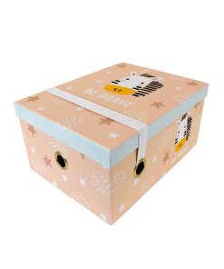 12 Be Brave Rectangle Box With Elastic Closure