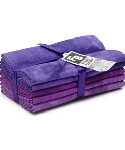 18 x 21 Purple Textured Cotton Fabric Quarters 5ct by Keepsake Calico