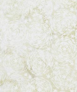 Star Swirls on Cream Patriotic Batik Cotton Fabric